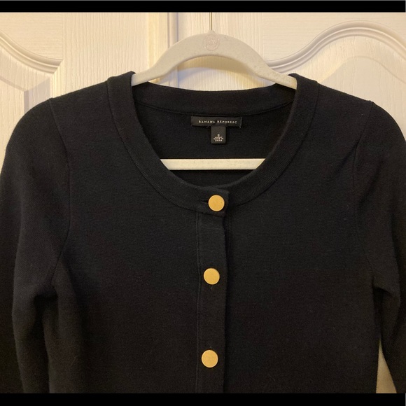 Banana Republic Navy Cardigan Size Small - Picture 3 of 3